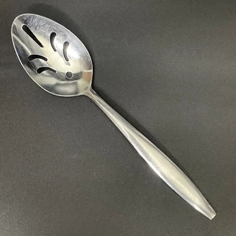 Stanley Roberts Eileen Stainless Steel Japan Slotted Serving Spoons Set of 4